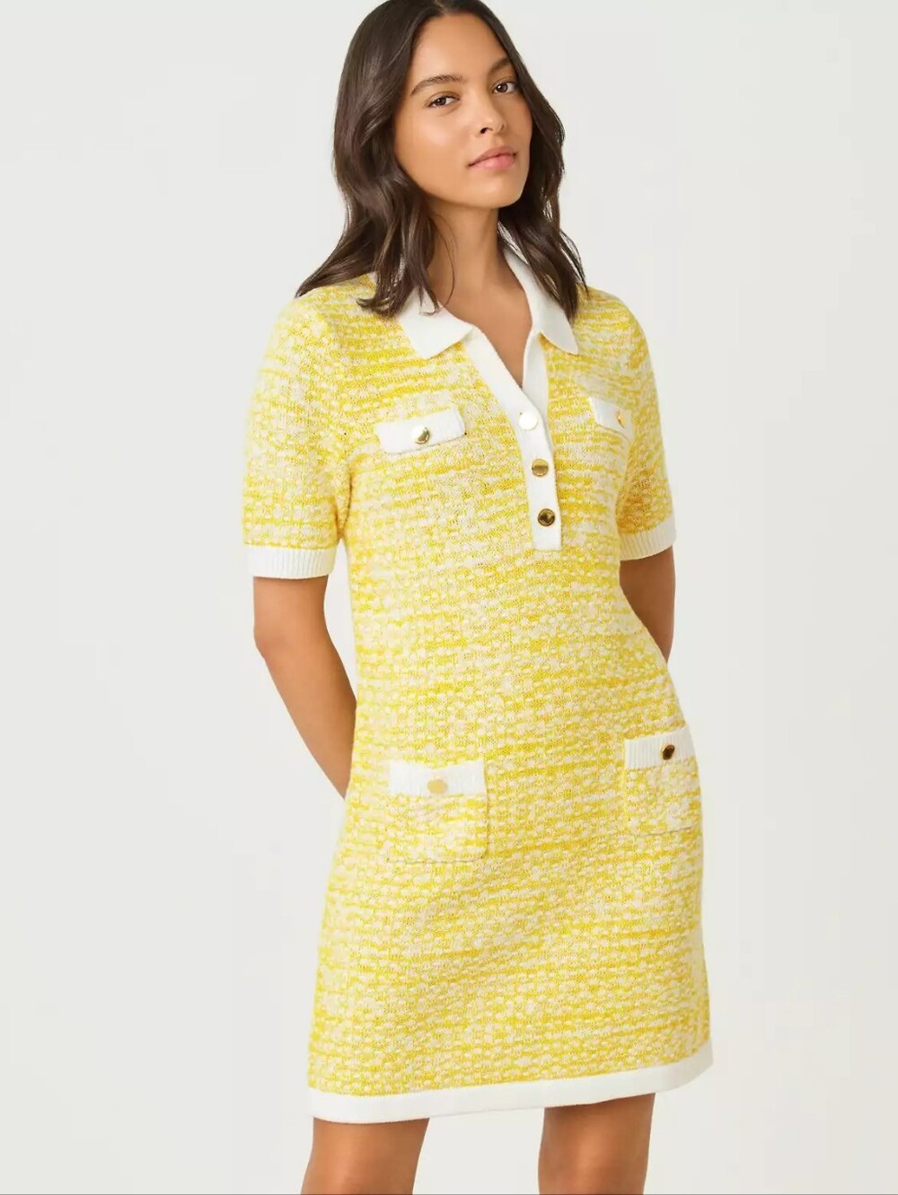 Lilly Pulitzer Theodorah Polo Sweater Casual Dress Collared Short Sleeve Size XL